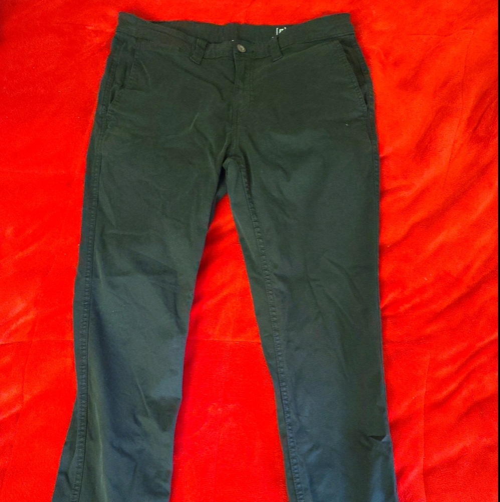 George Slim Straight Khakis Chinos W34 L30